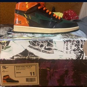 Reves FAMU / Jordan 1 in orange and green / black